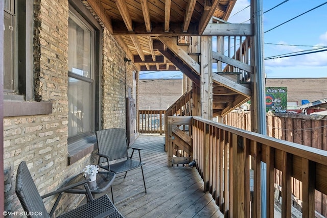 view of wooden terrace