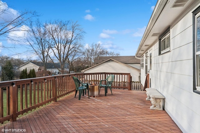 view of wooden terrace