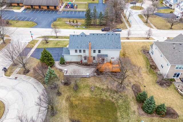 birds eye view of property