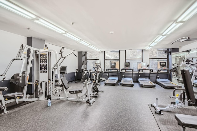 view of exercise room