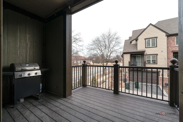 deck with grilling area