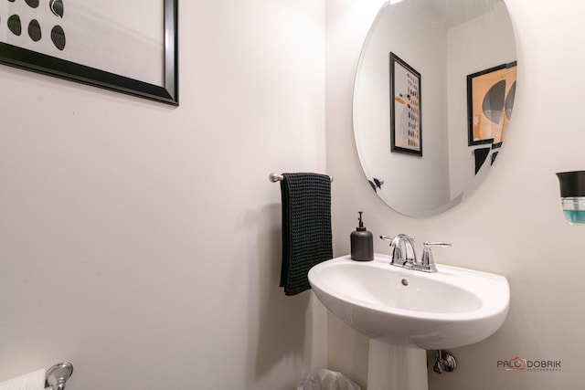 bathroom with a sink