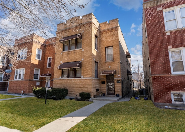 view of building exterior with central AC