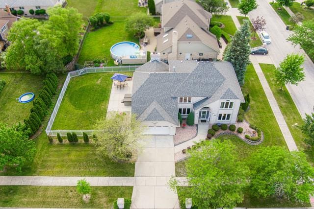 birds eye view of property