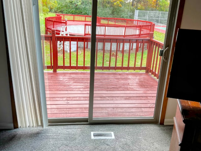 deck with visible vents