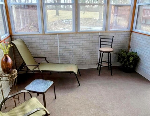 view of sunroom / solarium