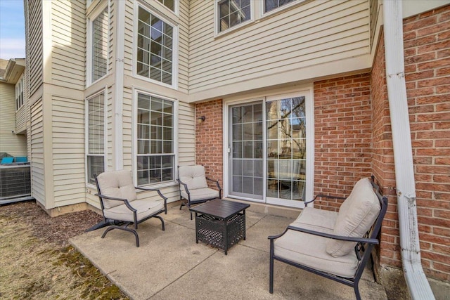 view of patio with cooling unit