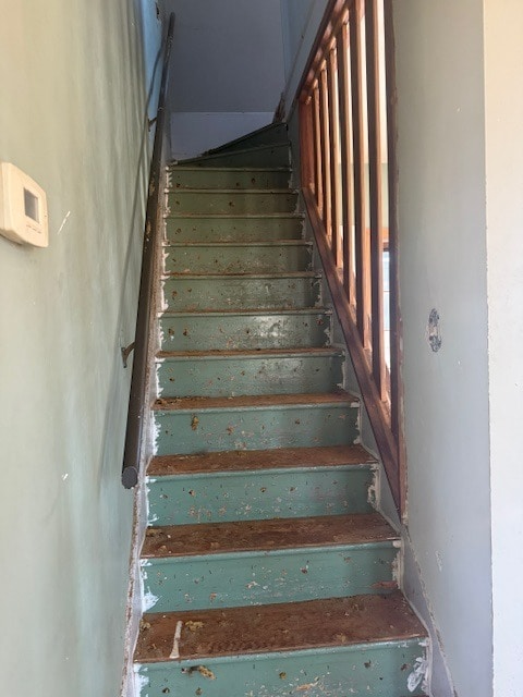 view of stairway