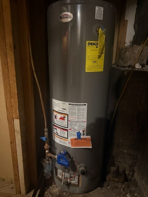 utilities featuring water heater