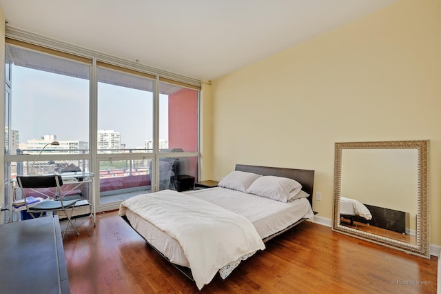 1841 S Calumet Ave Unit 1008, Chicago, IL 60616 - bedroom with wood finished floors and a city view