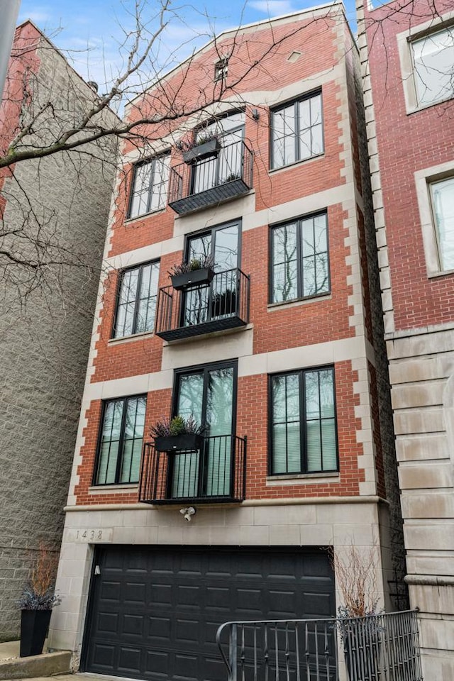 view of property with an attached garage