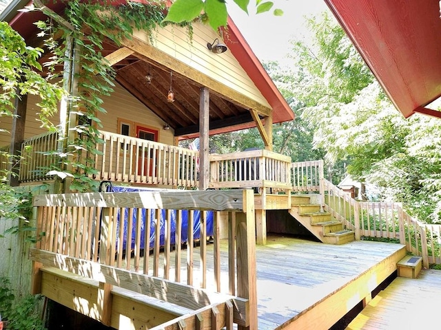 view of wooden terrace