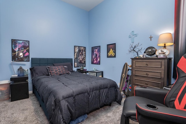 bedroom with carpet flooring