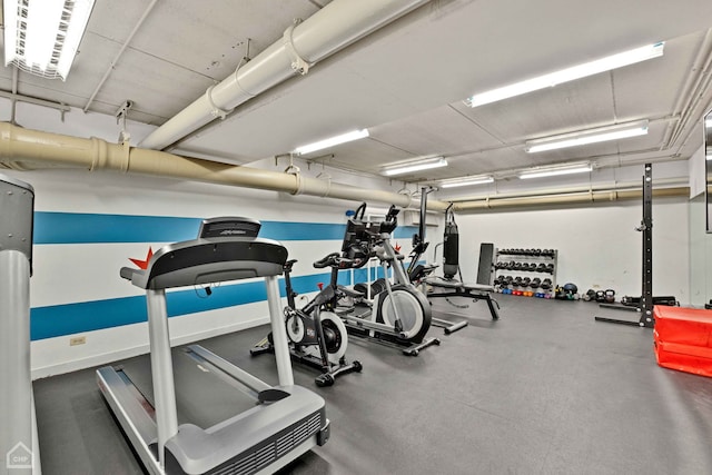 view of exercise room