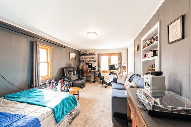 bedroom with carpet flooring