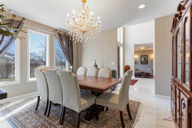 dining room with baseboards