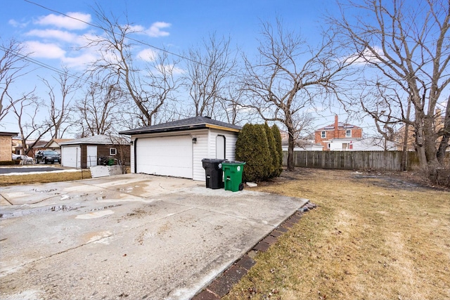 exterior space with fence