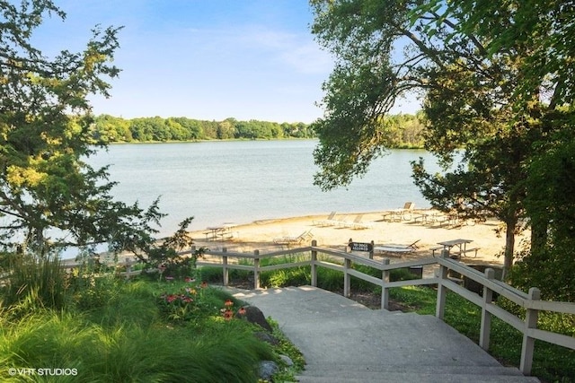 water view with fence