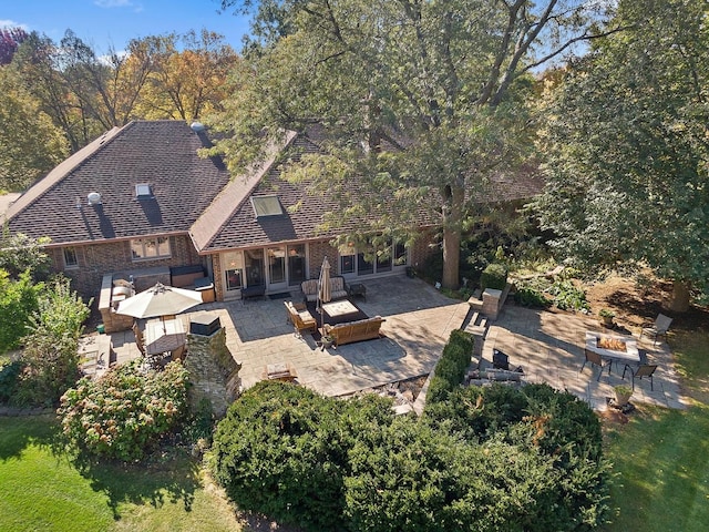 birds eye view of property