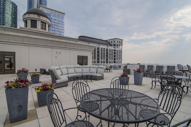 1322 S Prairie Ave Unit 1413, Chicago, IL 60605 - view of patio / terrace featuring an outdoor hangout area and outdoor dining space