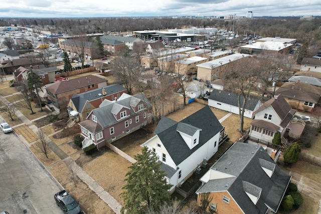 drone / aerial view with a residential view