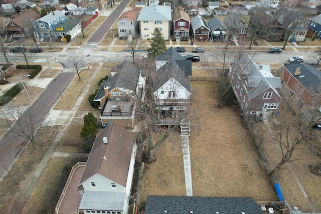 aerial view featuring a residential view