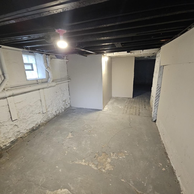 view of basement