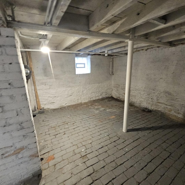 view of basement