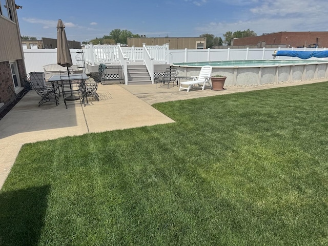 11621 S Merrion Ln, Merrionette Park, IL 60803 - view of yard featuring a deck and a patio area