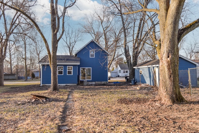 view of rear view of property