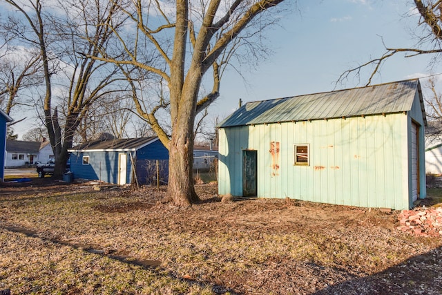 view of shed