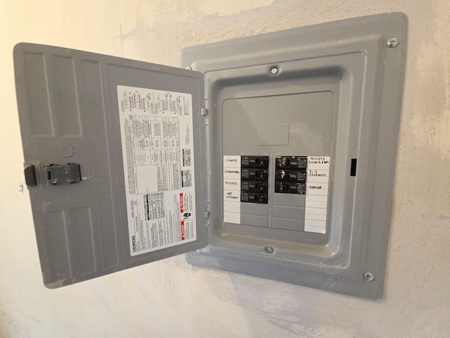 utility room with electric panel