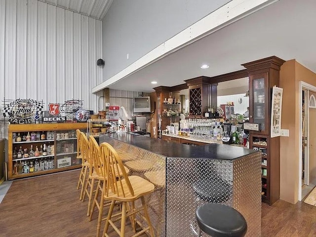 22915 Mcguire Rd, Wilmington, IL 60481 - bar featuring a bar and wood finished floors