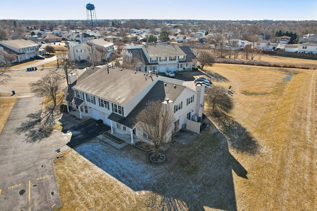 birds eye view of property featuring a residential view