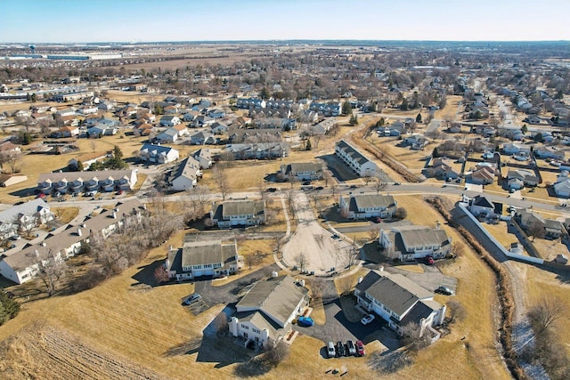 aerial view featuring a residential view