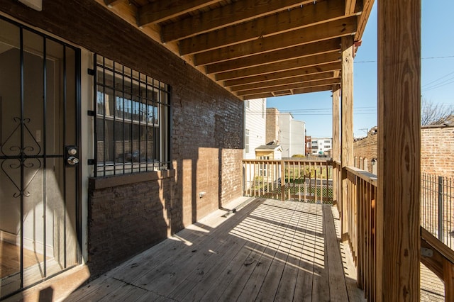 view of wooden terrace