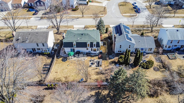 bird's eye view with a residential view