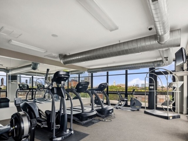 view of exercise room