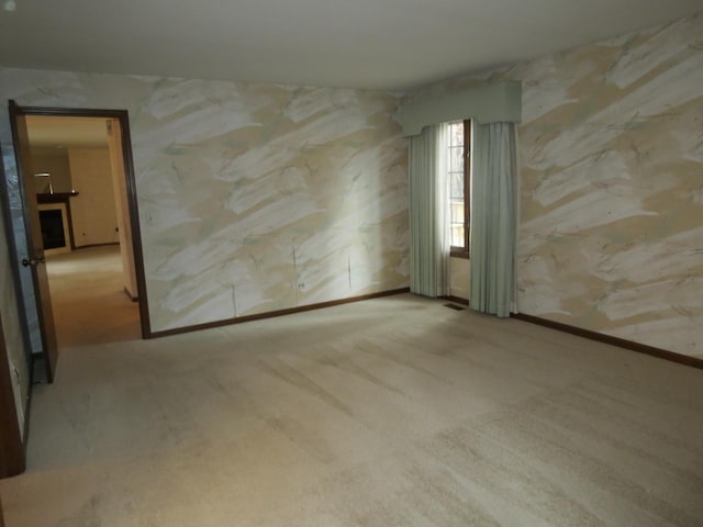 view of carpeted empty room