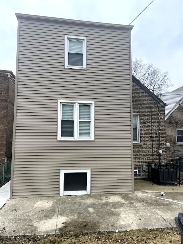 view of home's exterior with a patio area