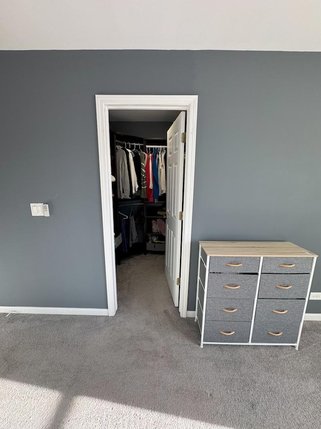 interior space featuring carpet flooring