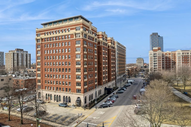 view of property with a city view