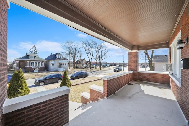 view of patio featuring covered porch