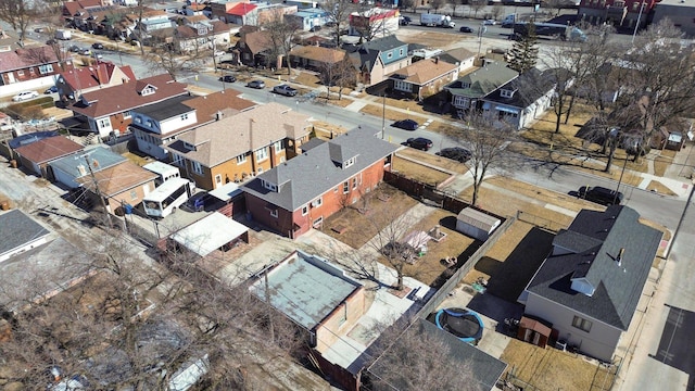 bird's eye view featuring a residential view