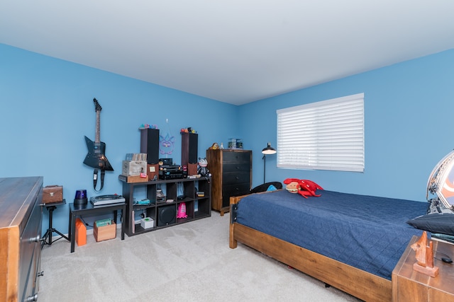 bedroom with carpet floors