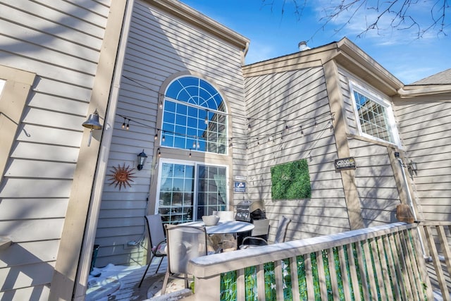 view of rear view of property