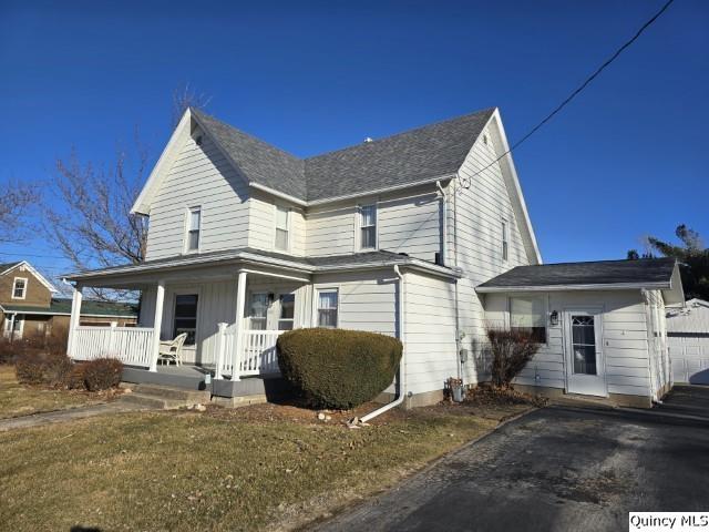 view of front of home with a porch