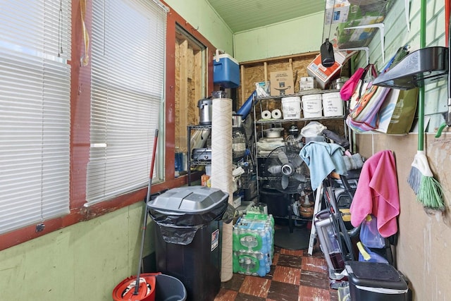 view of storage room