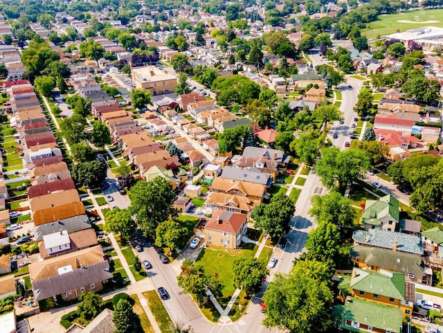 bird's eye view featuring a residential view