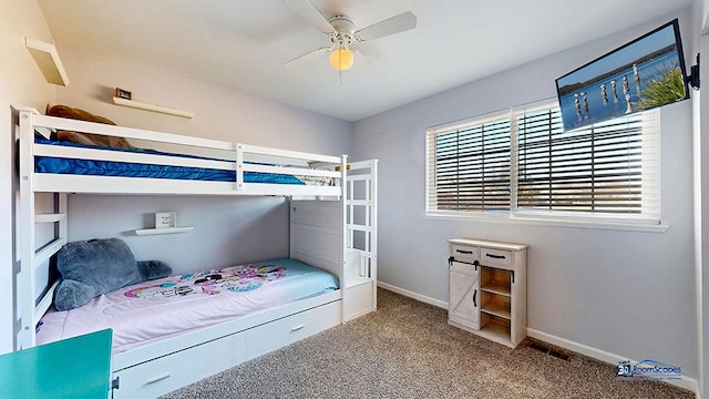 950 Donnelly Pl, Mchenry, IL 60050 - bedroom with carpet flooring and ceiling fan